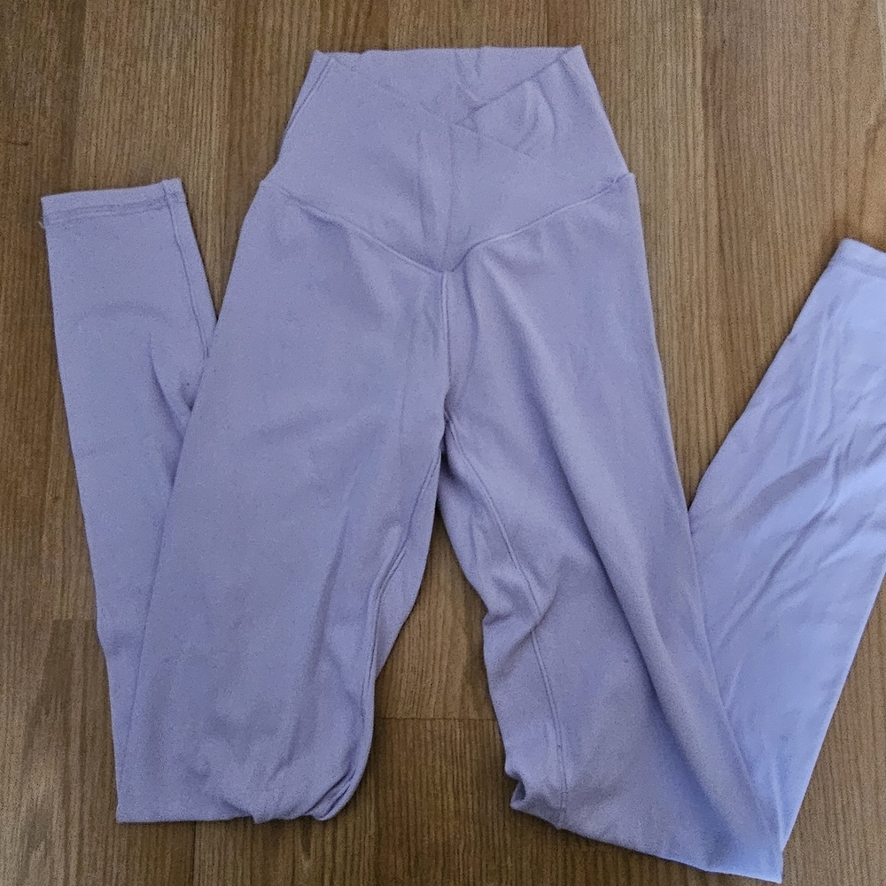 aerie Crossover Lilac High-Rise Leggings